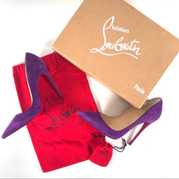 Christian Louboutin So Kate 120 Violet Suede